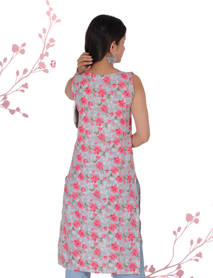 Pink Kurti back