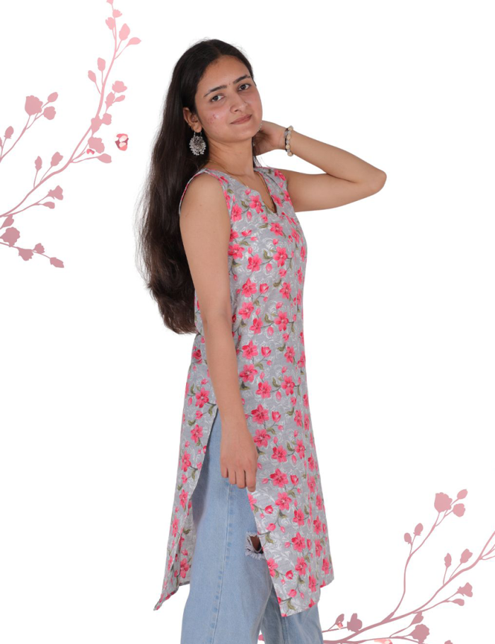 Pink Kurti side